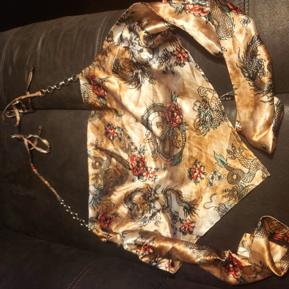 Silk Dragon Hankercheif Top from Rue 21